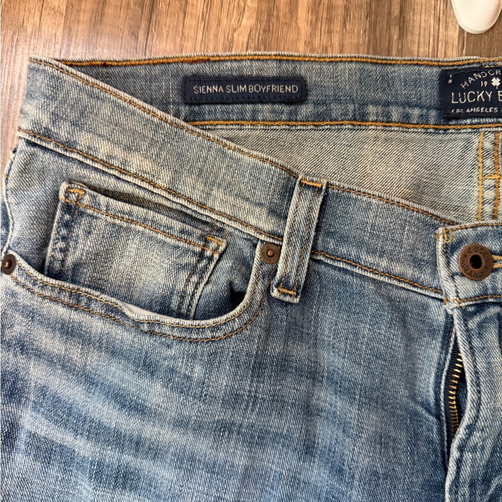 Lucky Brand Light Sienna Boyfriend Blue Relaxed Jeans Womens - Picture 3 of 11